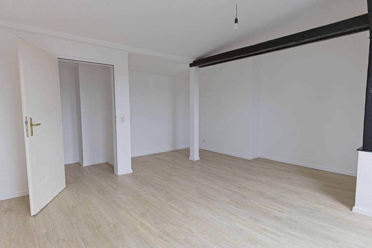Stilvolle ruhige 3-Zi-Dachgeschosswohnung im Jugendstilhaus - eigene Etage, Dachbalken und Gartenmitnutzung, zentrumsnah in Kiel – Kiel – Vorschaubild 2
