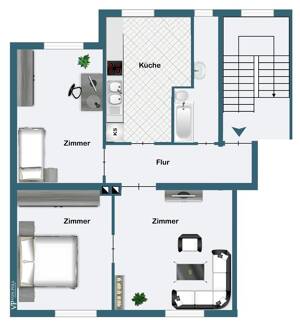 moderne, geräumige Wohnung in zentraler Lage – 44287 Dortmund – Vorschaubild 8