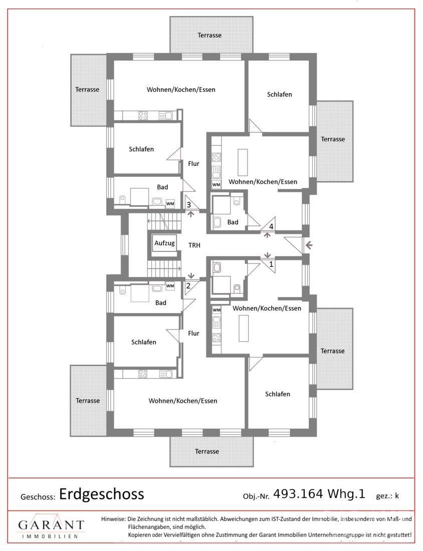 2 Zimmer-Erdgeschos-Wohnung mit Terrasse, Erstbezug in Leutzsch – Leipzig – Vorschaubild 3