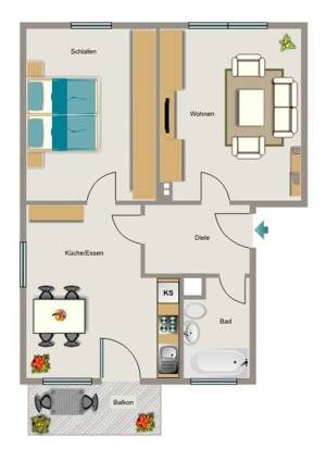 Kleine 2-Zimmer-Wohnung in Essen Altenessen-Nord für Sie! – 45329 Essen – Vorschaubild 3