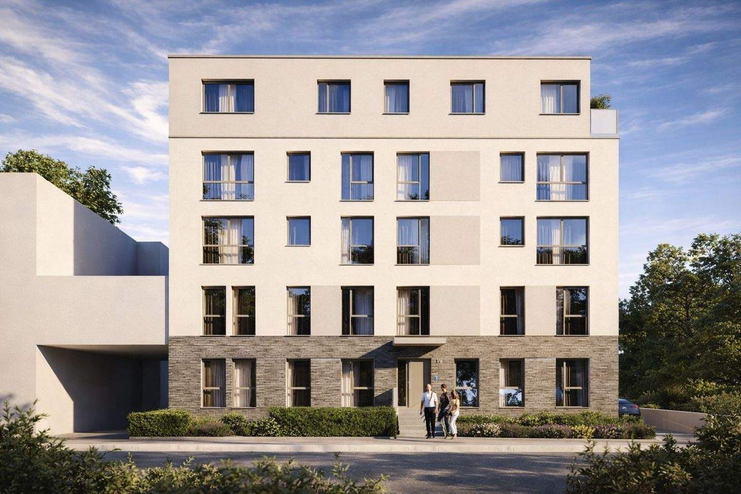 Großzügige 3-Zimmer-Neubauwohnung mit Südgarten und zusätzlichem Balkon – Wiesbaden – Vorschaubild 2