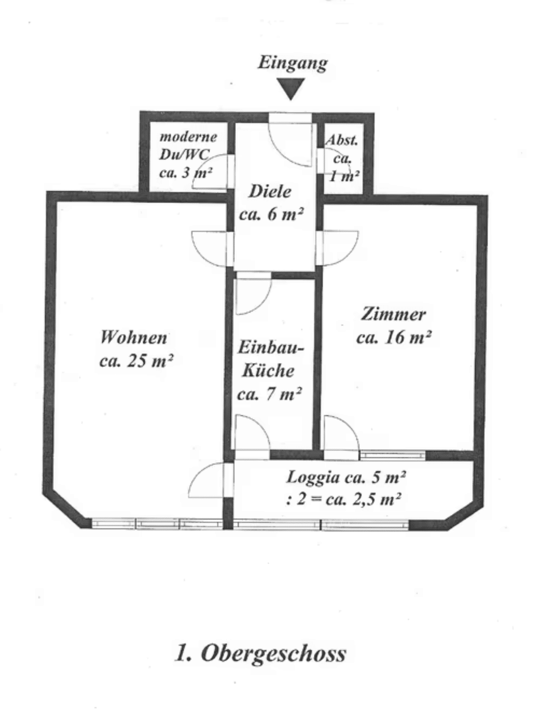 Helle 2-Zimmer-Wohnung mit Garage & EBK nahe Vegesack-Innenstadt