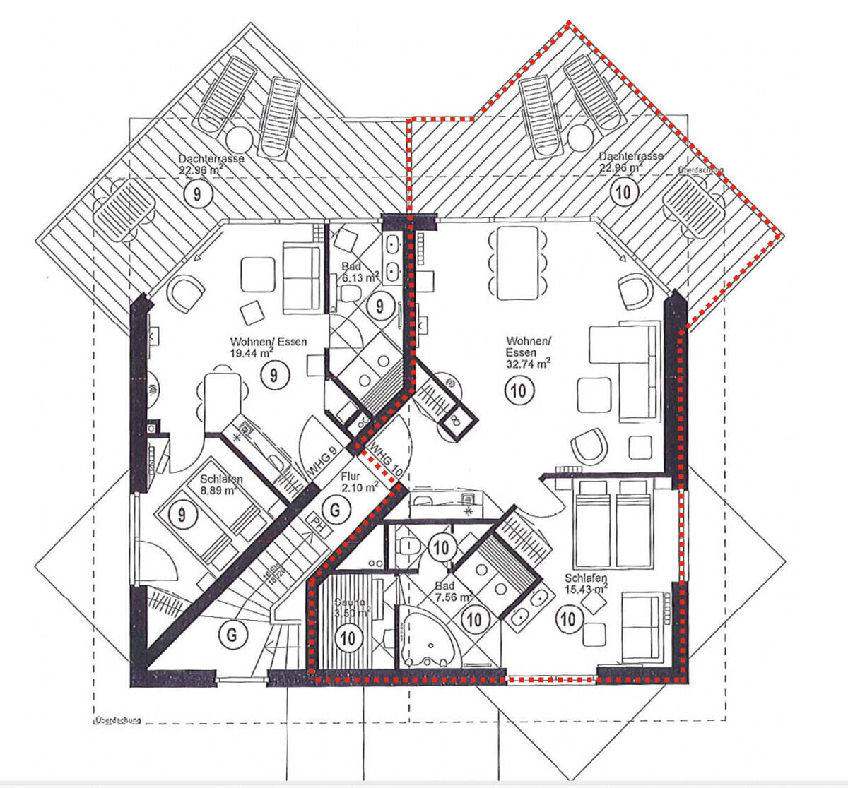 Exklusives Penthouse mit großer Süd-West Dachterrasse in ruhiger Lage im Beach Resort Priwall – Lübeck – Vorschaubild 2