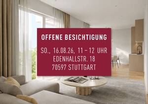 OFFENE BESICHTIGUNG I So., 16.08. I 11-12 UHR - 2,5-Zimmer-Neubauwohnung mit stilvoller Leichtigkeit und Westbalkon