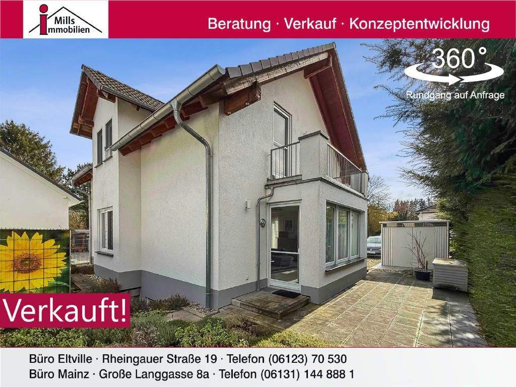 Top gepflegtes Einfamilienhaus mit Balkon, Terrasse und kleinem Garten – Mainz – Bild 1 von 9