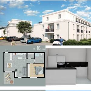Moderne 2-Zimmer-Wohnung mit Einbauküche im Zentrum von Irrel