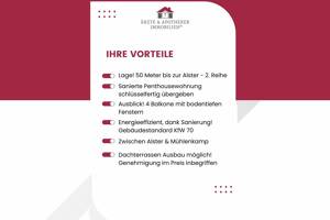 Erstbezug nach hochwertiger energetischer Sanierung - stilvolles Wohnen in unmittelbarer Alsternähe! – 22301 Hamburg – Vorschaubild 2