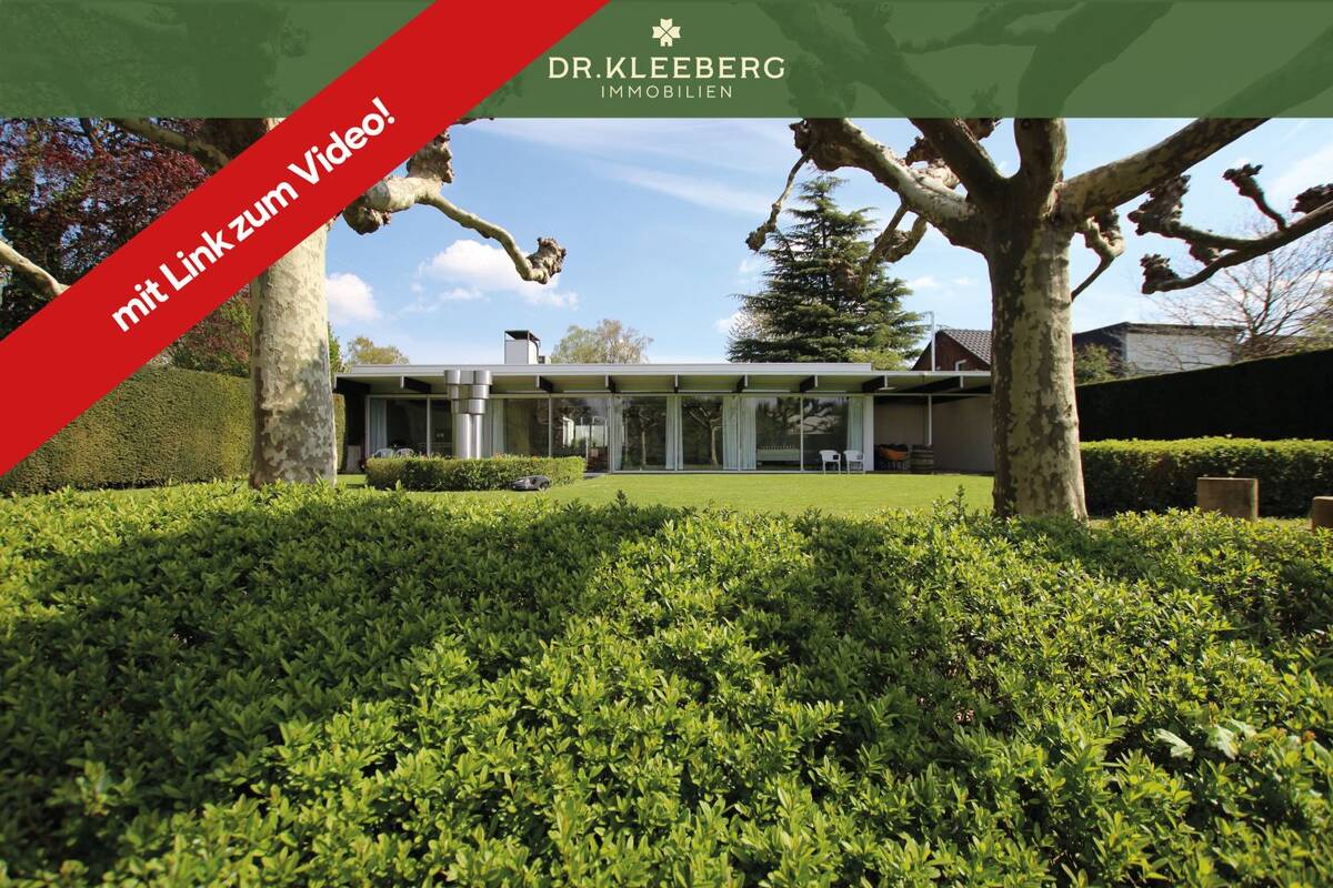 Puristische Eleganz trifft Natur - Mid Century Bungalow in Münster-Mauritz – 48155 Münster – Bild 1 von 8