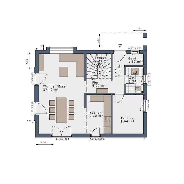 Klein. Fein. Mein. Ihr neues Einfamilienhaus mit der Option Mietkauf.🏡 – Massenbachhausen – Vorschaubild 5