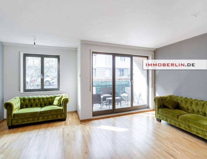IMMOBERLIN.DE - Komfortable Wohnung mit ruhiger Südwestloggia nahe WISTA & Flughafen BER