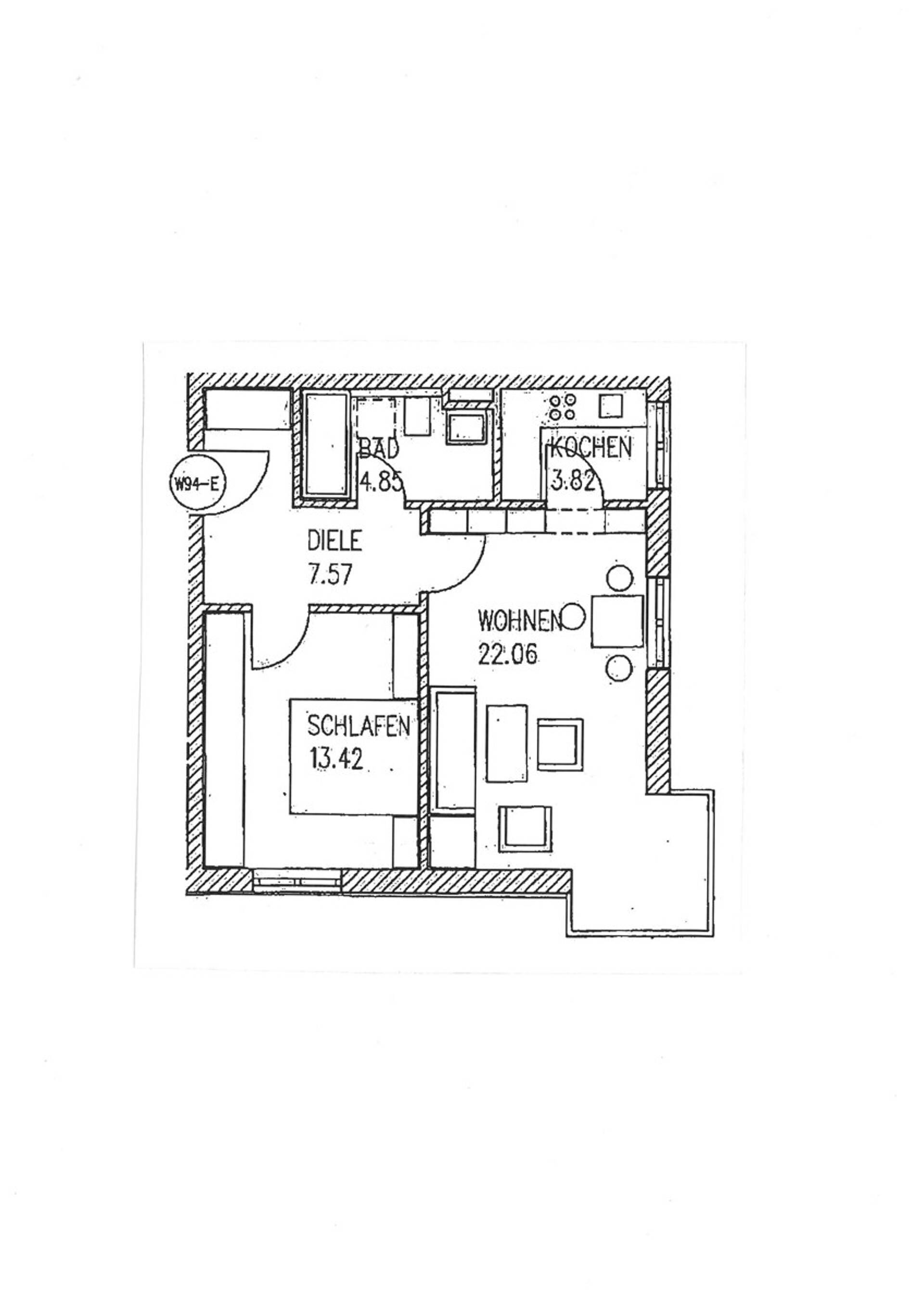 Etagenwohnung in 87435 Kempten mit 51,72 m² kaufen