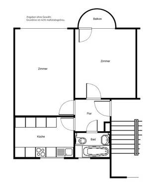 2-Zimmer Wohnung mit Balkon - Übernahme der Einbauküche möglich – 60433 Frankfurt am Main – Vorschaubild 7