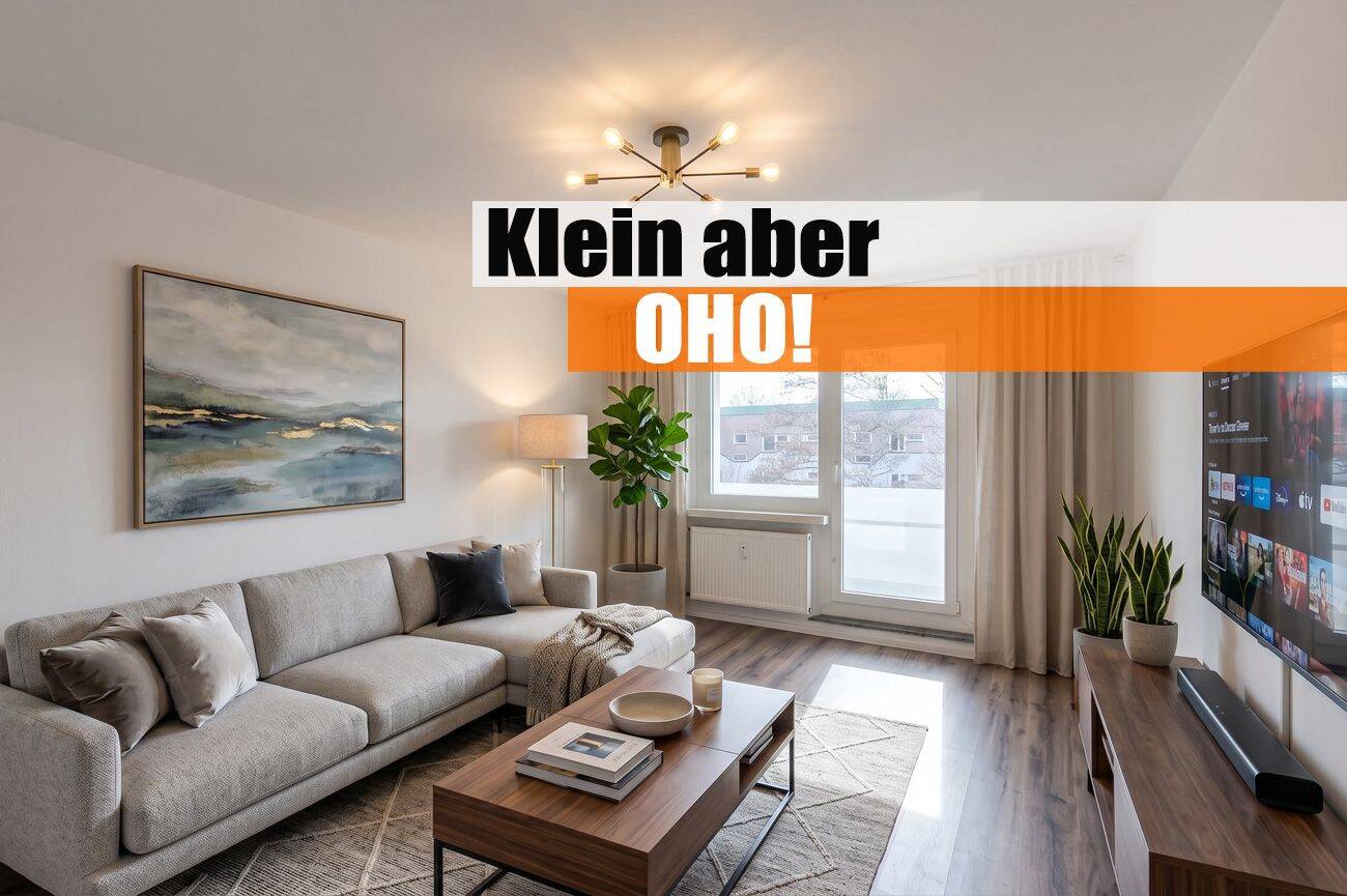 Klein aber OHO mit Einbauküche, Südbalkon und Bad mit Dusche!