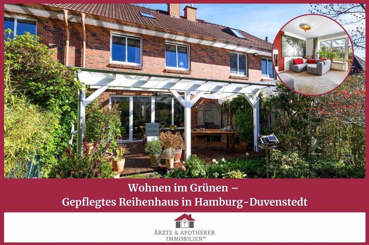 Wohnen im Grünen - Gepflegtes Reihenhaus in Hamburg-Duvenstedt – 22397 Hamburg – Bild 1 von 9