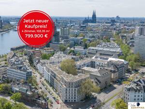 VIVA AGRIPPINA: 4 Zimmer, 103,35 m², Loggia im 1. OG - Wohnen nahe dem Rhein