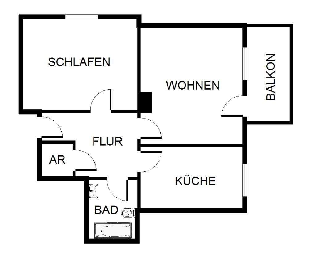 2-Zimmer-Wohnung in Gelsenkirchen Hassel – Gelsenkirchen – Vorschaubild 3