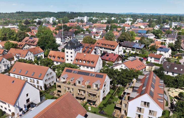 Neubau einer tollen 3-Zimmerwohnung mit großzügigem Südbalkon – München – Vorschaubild 2