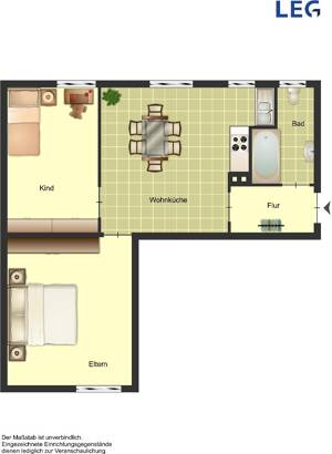 2-Zimmer-Wohnung in Duisburg Huckingen – 47259 Duisburg – Vorschaubild 2