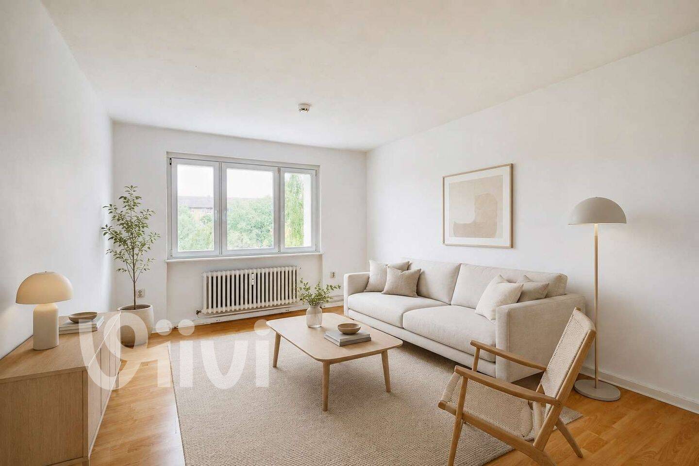 2-Zimmer-Wohnung an S-Bahn Sundgauer Straße: 51 m², 4.OG, bezugsfrei, Aufzug, hell, ruhig, grün – Berlin – Vorschaubild 2