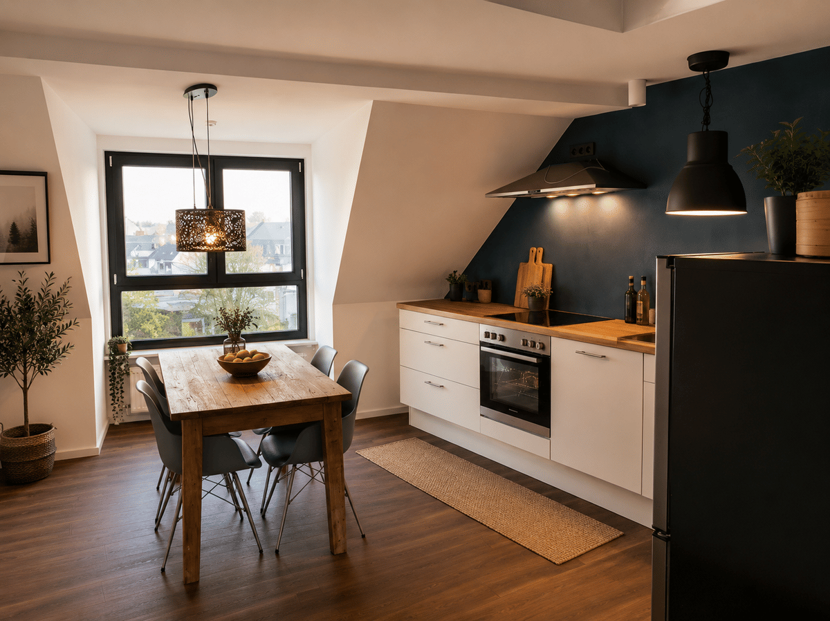 Wohnen über den Dächern von Ehrenfeld: 2-Zimmer-Maisonette mit Terrasse – 50823 Köln – Bild 1 von 9