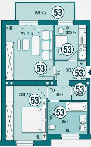SOMMERAKTION* LEER WERDENDE 2 ZIMMER ERDGESCHOSSWOHNUNG MIT BALKON – 47259 Duisburg – Vorschaubild 2