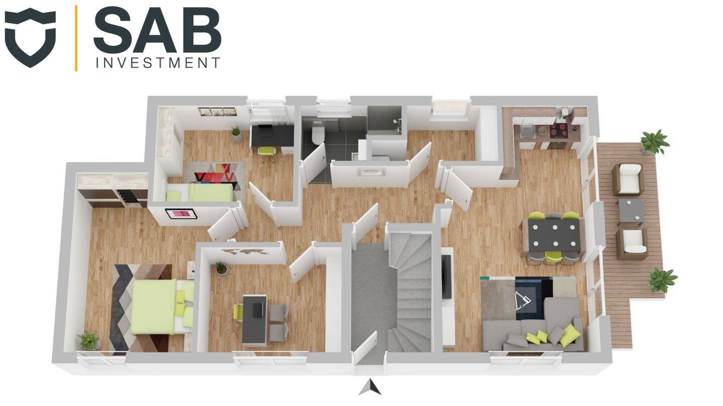 Neubaubeschaffenheit am See - KFW 55 Erdgeschosswohnung im Effizienshaus – Oldenburg – Vorschaubild 3