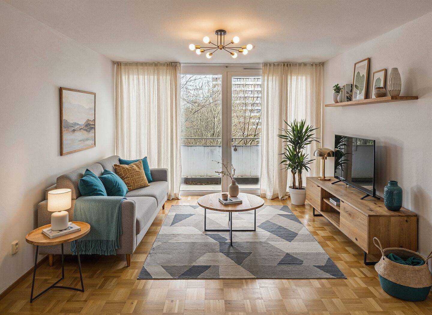 Helle und gepflegte 2-Zi.-Wohnung im 5. OG am Petuelpark in Schwabing-West – München – Bild 1 von 9