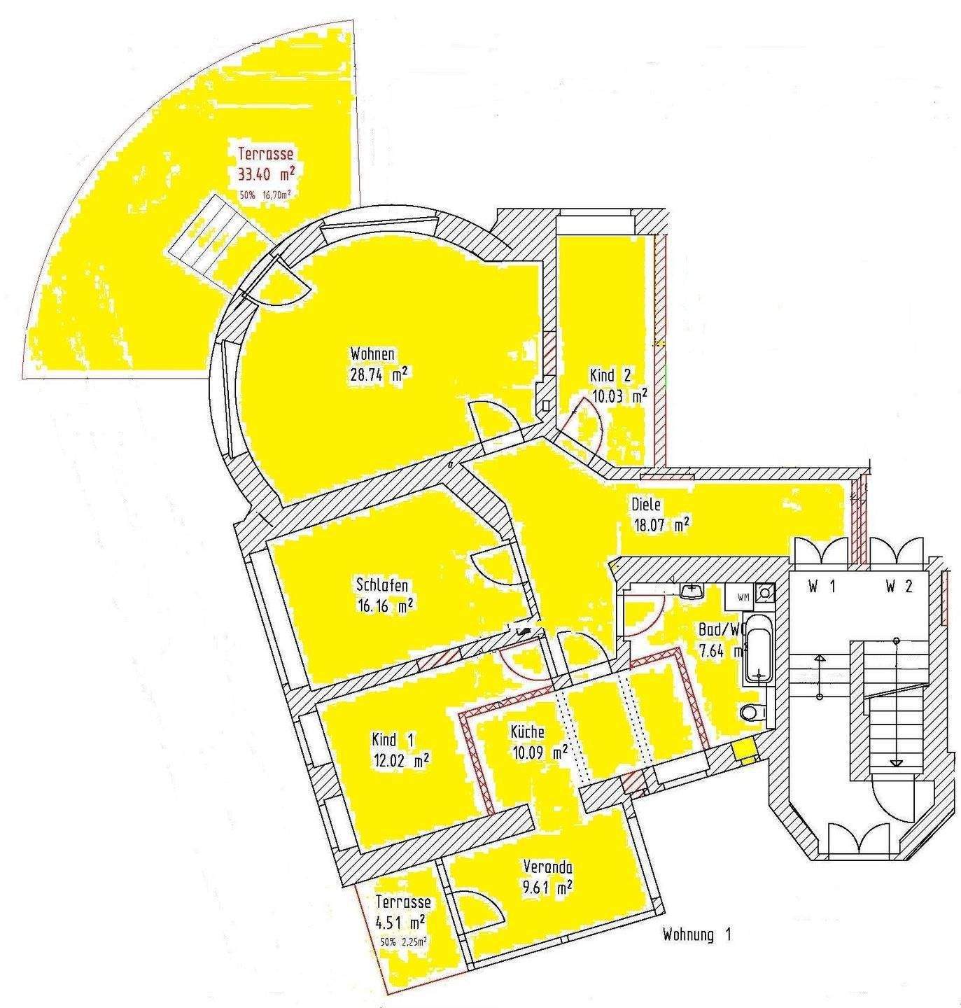 4-Zi. Familienwohnung in repräsentativen Denkmal - Bezug 8/26 möglich – Dresden – Vorschaubild 4