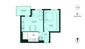Eigentumswohnung mit Südbalkon und offener Wohnküche – 40597 Düsseldorf – Vorschaubild 7