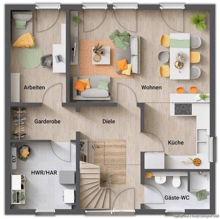 Das Hauskonzept: "Urban Eleganz" Für eine moderne Stadtvilla empfehlen wir eine edle, zeitlose Ausstattung, die Gemütlichkeit mit minimalistischem Lux – Bodenheim – Vorschaubild 4