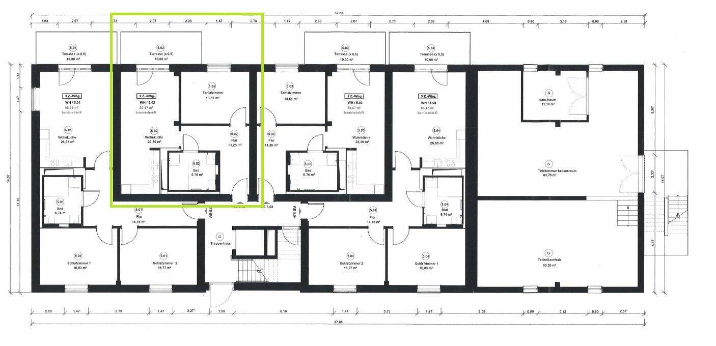 Erstbezug: Erdgeschosswohnung mit Terrasse – Immendingen – Vorschaubild 2