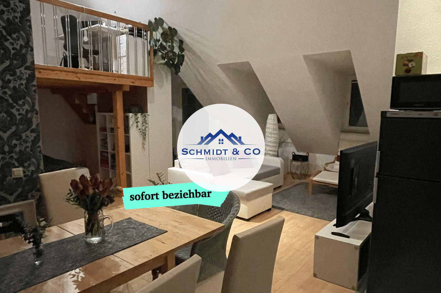 Zentrale 1-Zimmer-Wohnung mit Küche und Tiefgaragenstellplatz | Schmidt & Co. Immobilien – Darmstadt – Bild 1 von 6