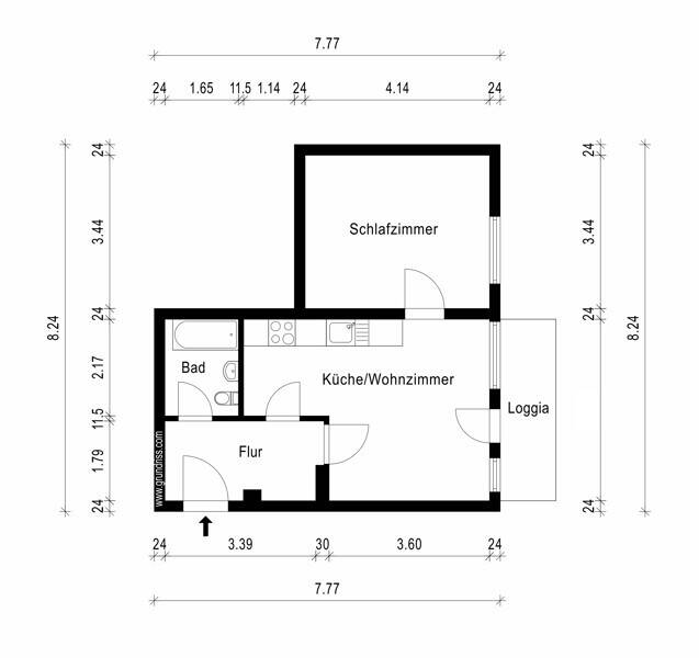 Helle 2-Zimmer-Wohnung mit Balkon in Jena-Lobeda! – Jena – Vorschaubild 2