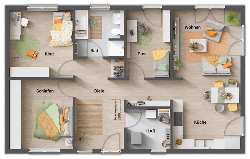 Der Bungalow für jedes Alter - modern und vielseitig – Neuenbürg – Vorschaubild 7