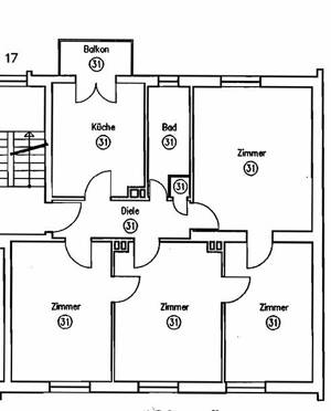 Freiwerdende 4-Zimmer-Wohnung in zentraler Lage und ohne Provision