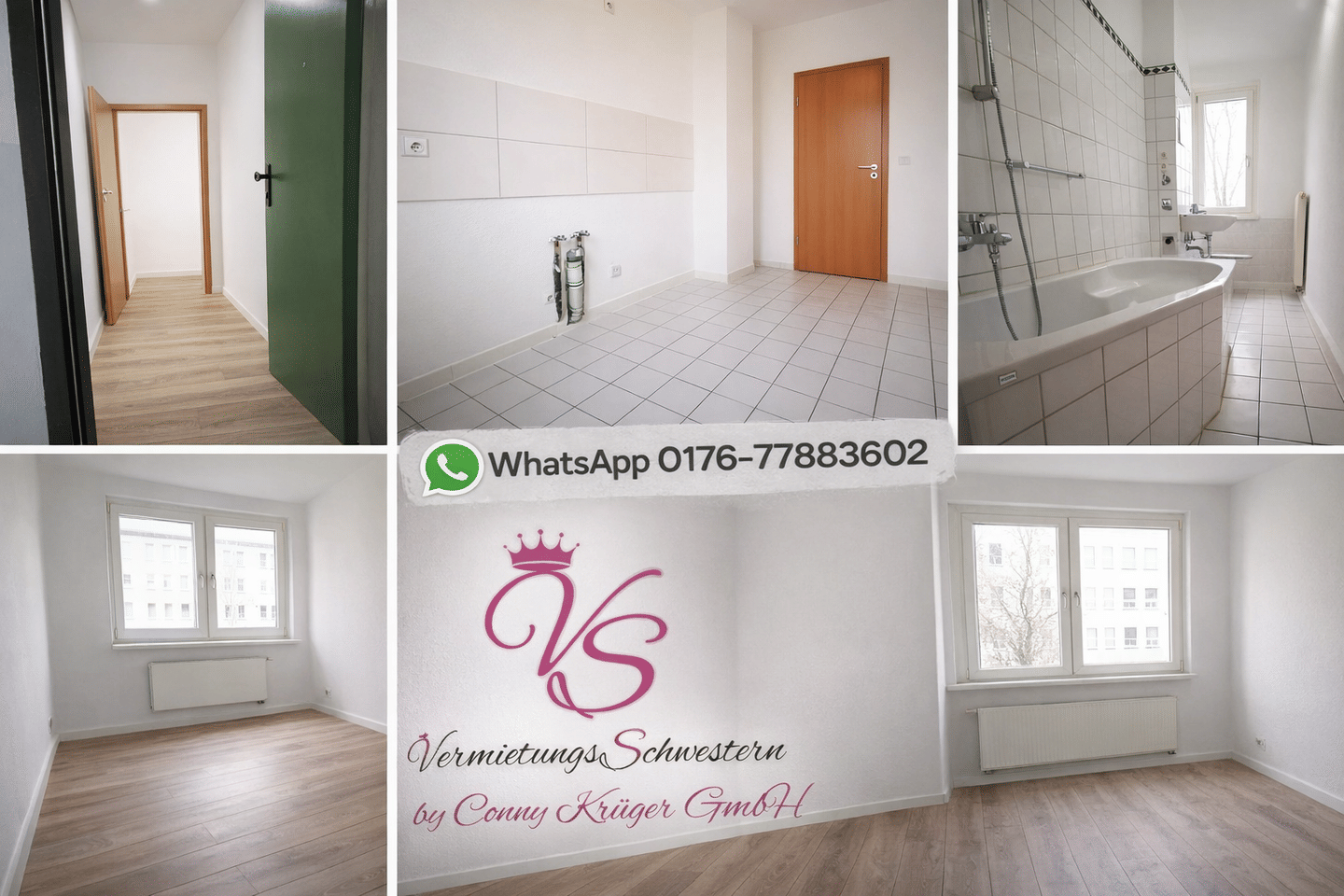 2-Zimmer-Wohlfühlwohnung mit Tageslichtbad – Chemnitz – Vorschaubild 2