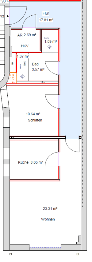 Erstbezug nach Kernsanierung 1.OG links – 58089 Hagen – Vorschaubild 2