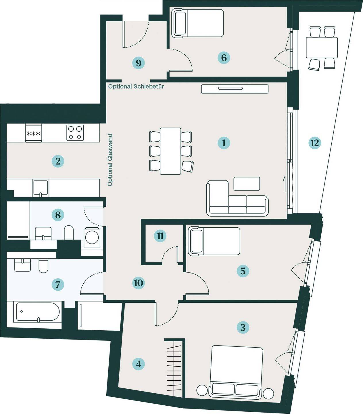 Großzügige 4-Zimmer-Wohnung - ideal für Familien – Dresden – Vorschaubild 2