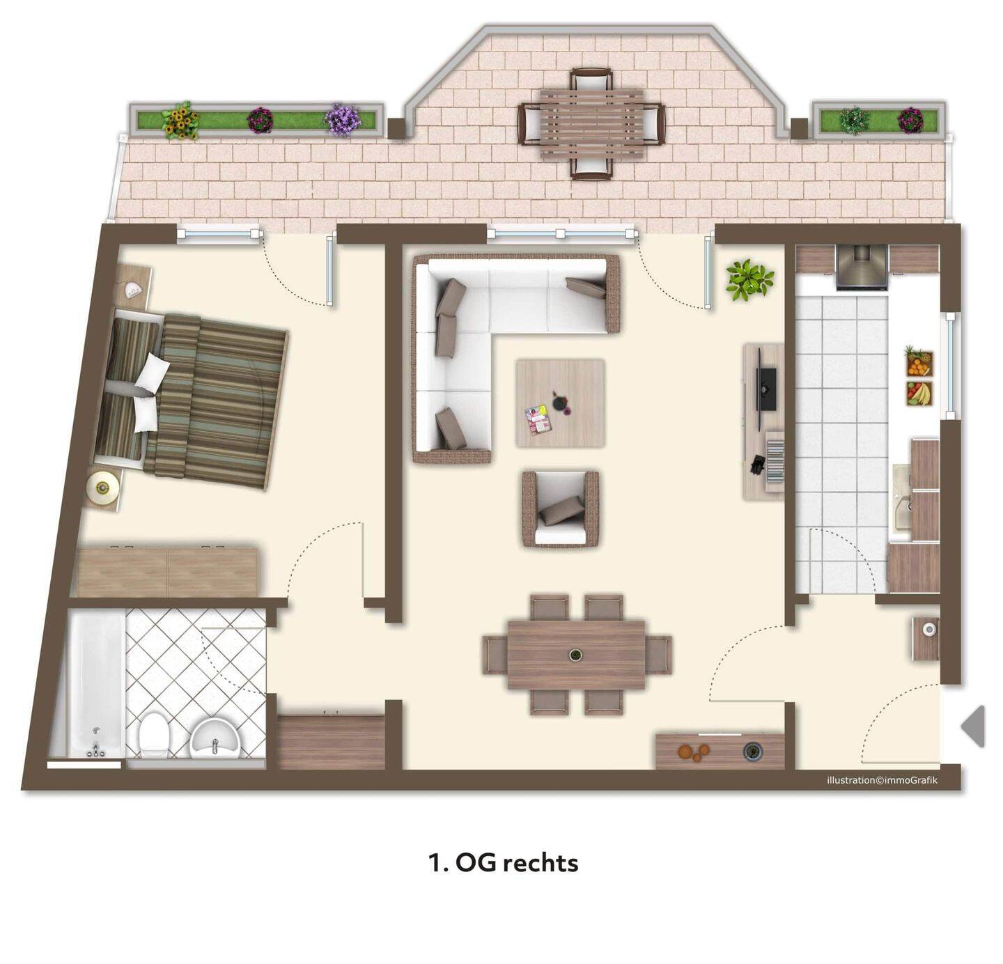Attraktive 2-Zimmer-Wohnung mit Balkon, Aufzug & Tiefgarage! – München – Vorschaubild 9