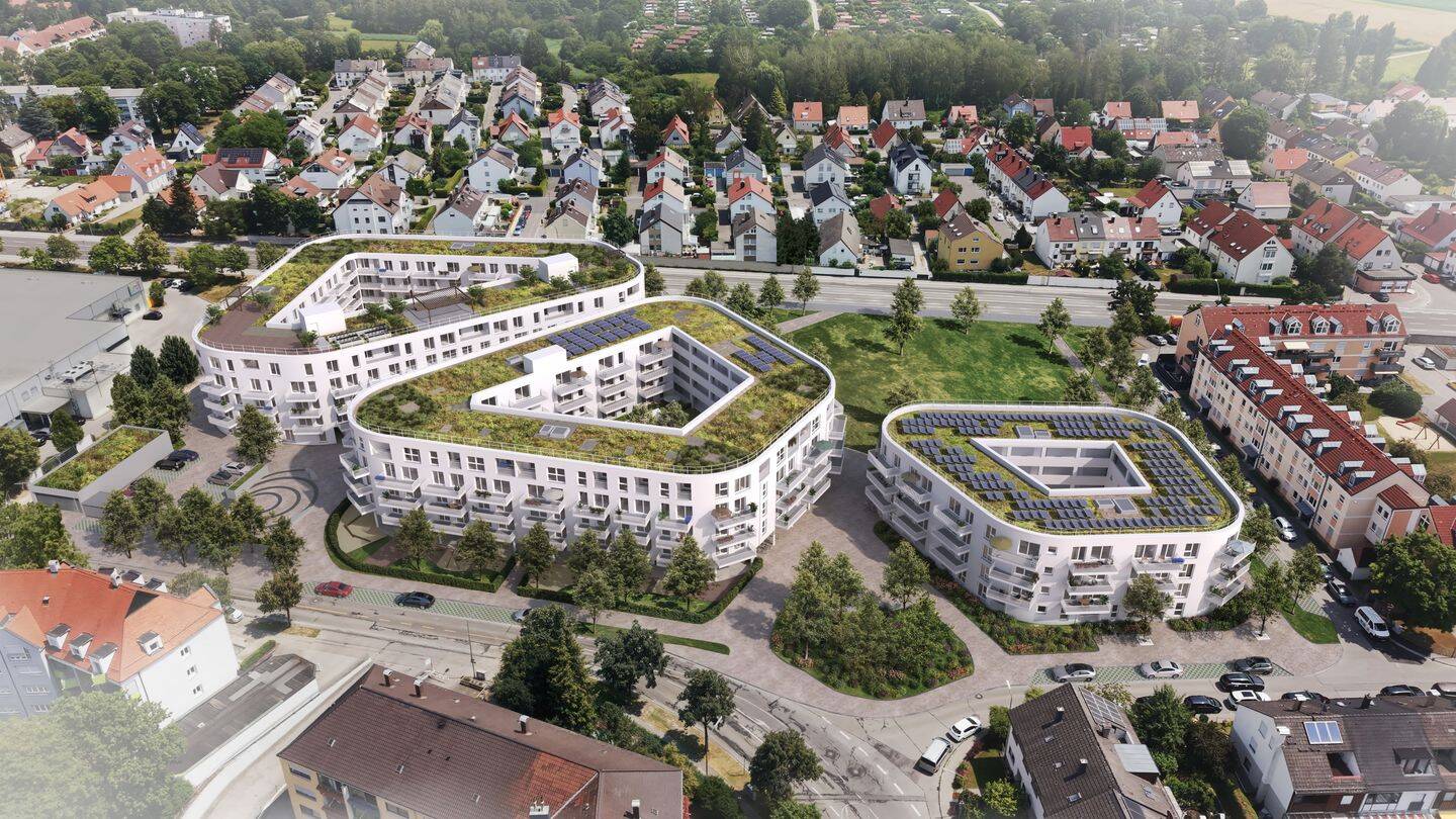 Zwei Zimmer, 53,05 m², viel Flexibilität - mit Balkon | 2. OG – Augsburg – Vorschaubild 4