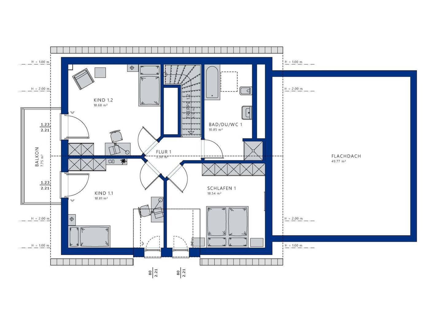 Bauen Sie Ihr Traumhaus mit einer wunderschönen Bungalow-Einliegerwohnung inkl. Grundstück in Bühlertal – Bühlertal – Vorschaubild 7
