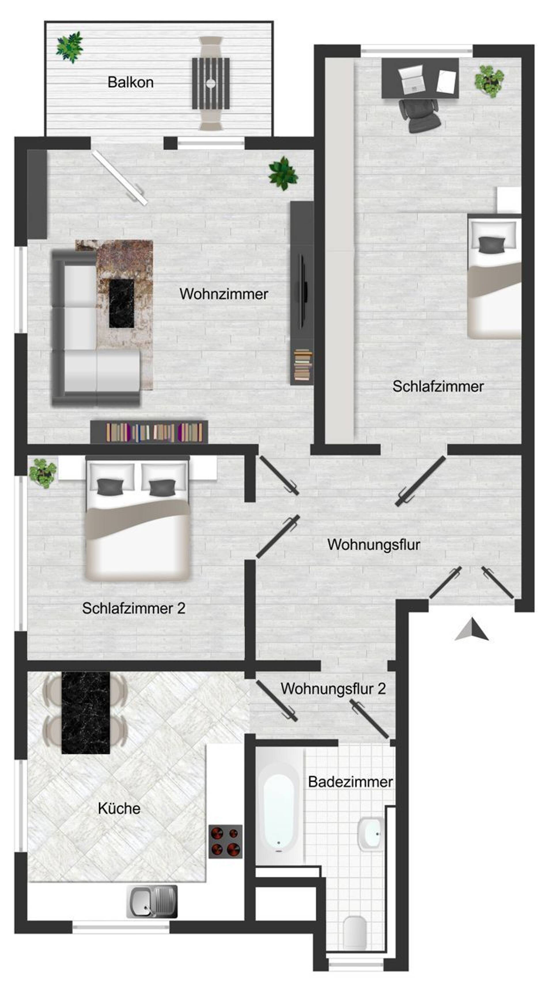 Erdgeschosswohnung in 01279 Dresden mit 63,98 m² kaufen