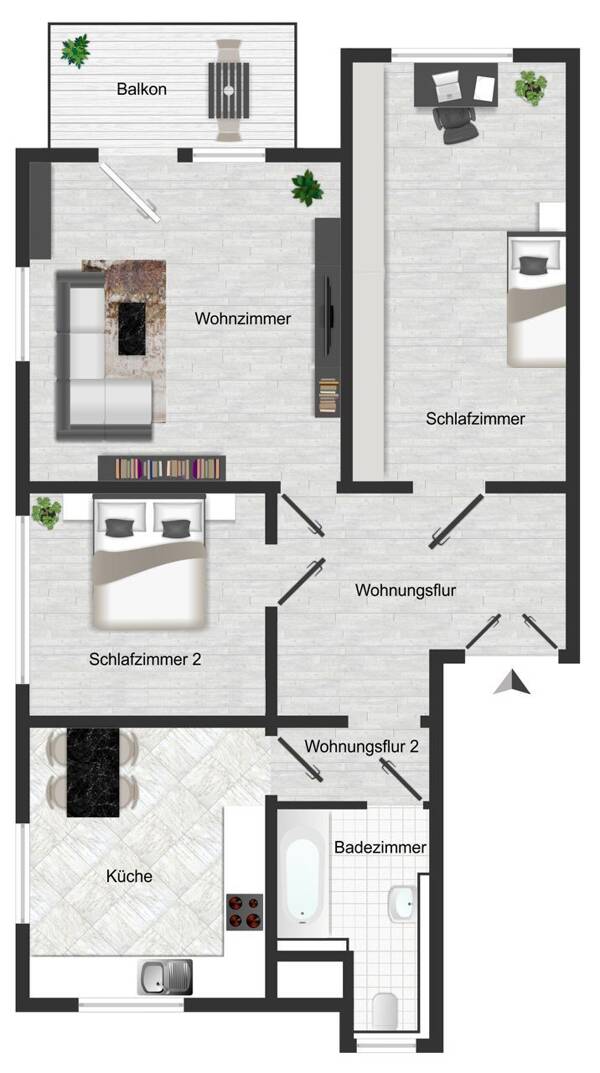 Erdgeschosswohnung in 01279 Dresden mit 63,98 m² kaufen
