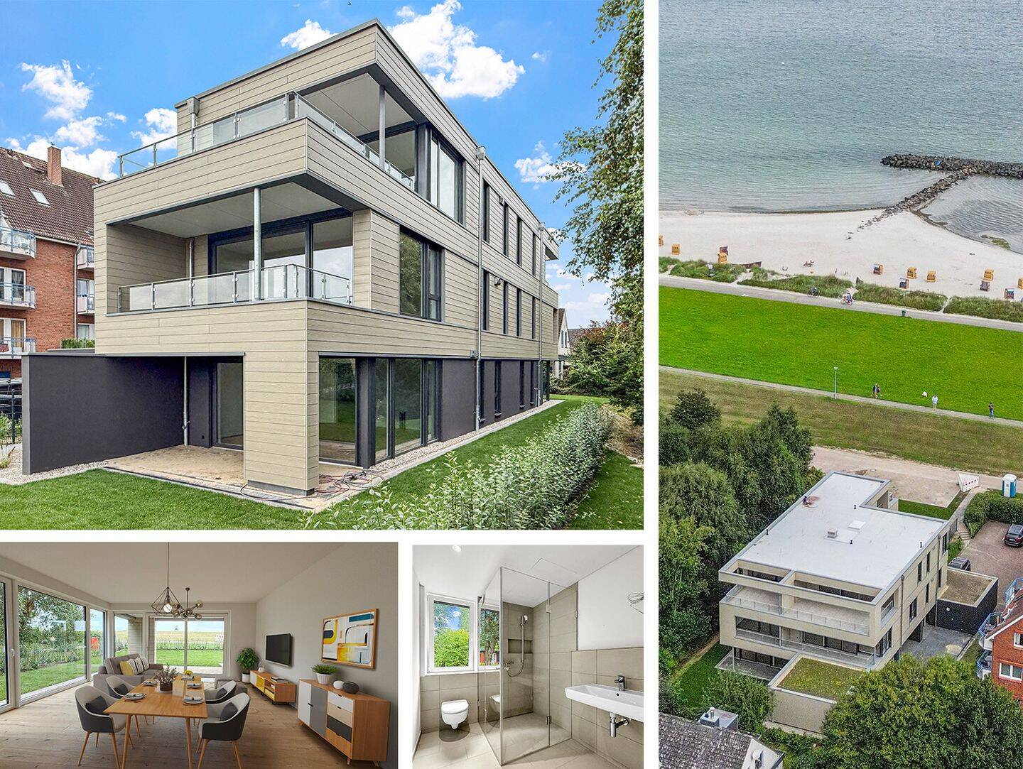 Exklusive Ferienwhg. in 1. Meeresreihe | 2-Zimmer plus Terrasse | Ferienvermietung | Neubau | JUWEL