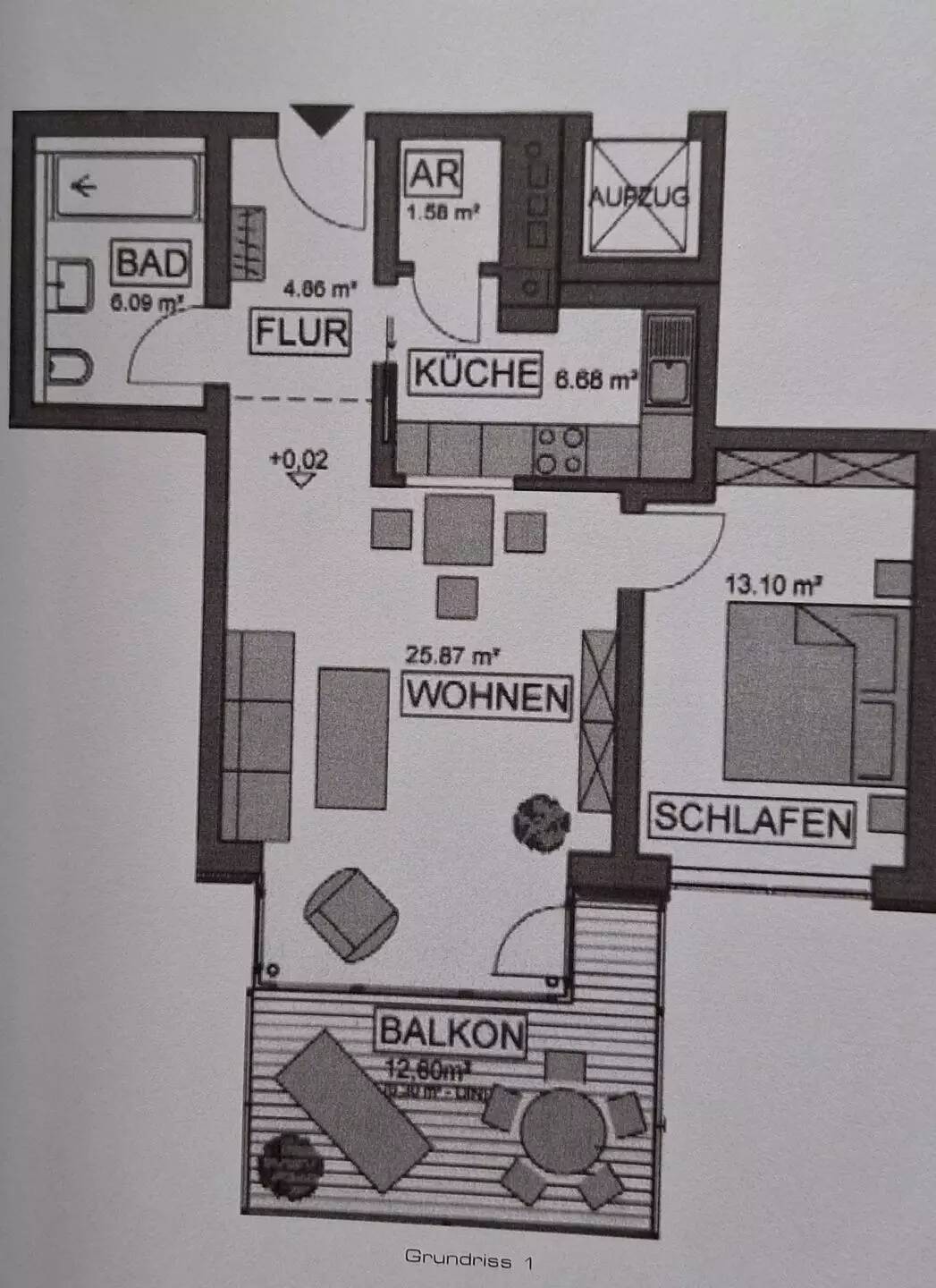 Stilvolle 2-Zimmer-Wohnung mit Balkon in Bestlage von Johannis sofort beziehbar.