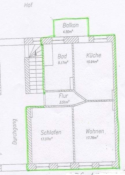 Gemütliche helle 2-Raum Wohnung, mit Wohnküche, Fußbodenheizung und Balkon. – Magdeburg – Vorschaubild 3