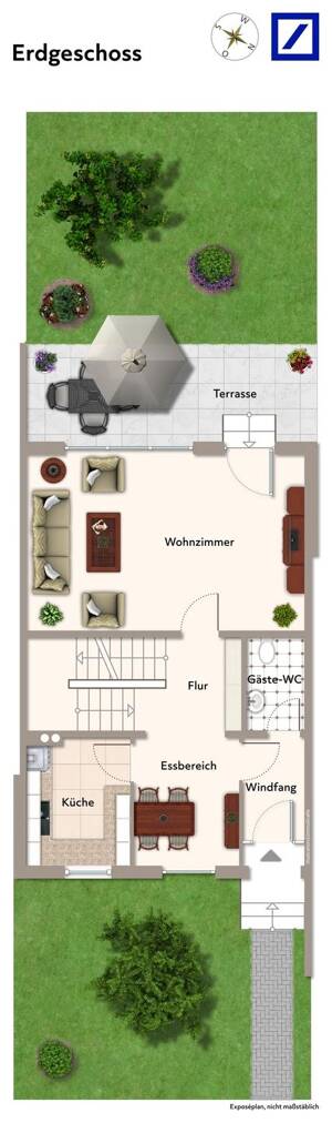Ruhige Waldrandlage: Reihenendhaus mit sonnigem Südwest-Garten und Sauna – 14109 Berlin – Vorschaubild 9