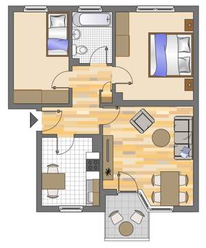 Ruhig gelegene 3-Zimmer-Wohnung in Gelsenkirchen Hassel – 45896 Gelsenkirchen – Vorschaubild 1