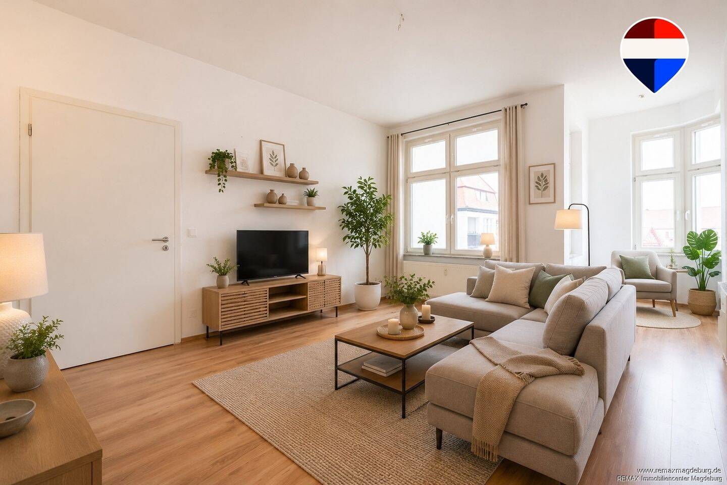 Preissenkung! Bezugsfreie 3-Raum-Wohnung für Paare oder kleine Familien nahe Leipziger Straße – Magdeburg – Bild 1 von 9
