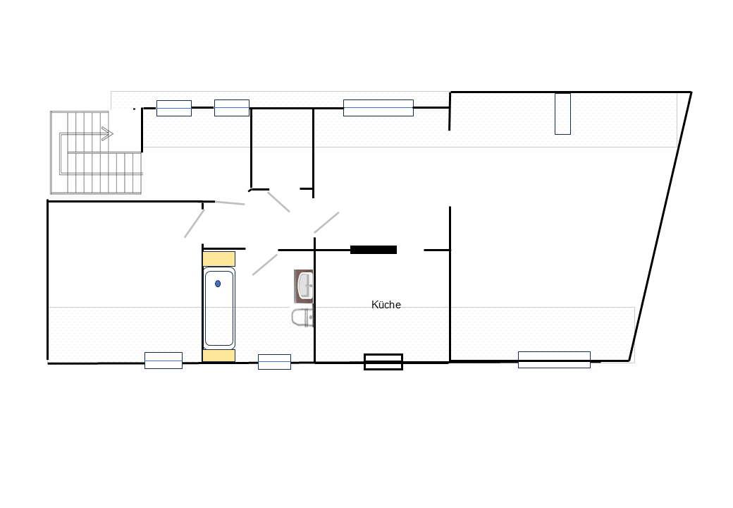 2-Zimmer-Dachwohnung, Erstbezug nach Renovierung in 90402 Nürnberg, Färberstraße